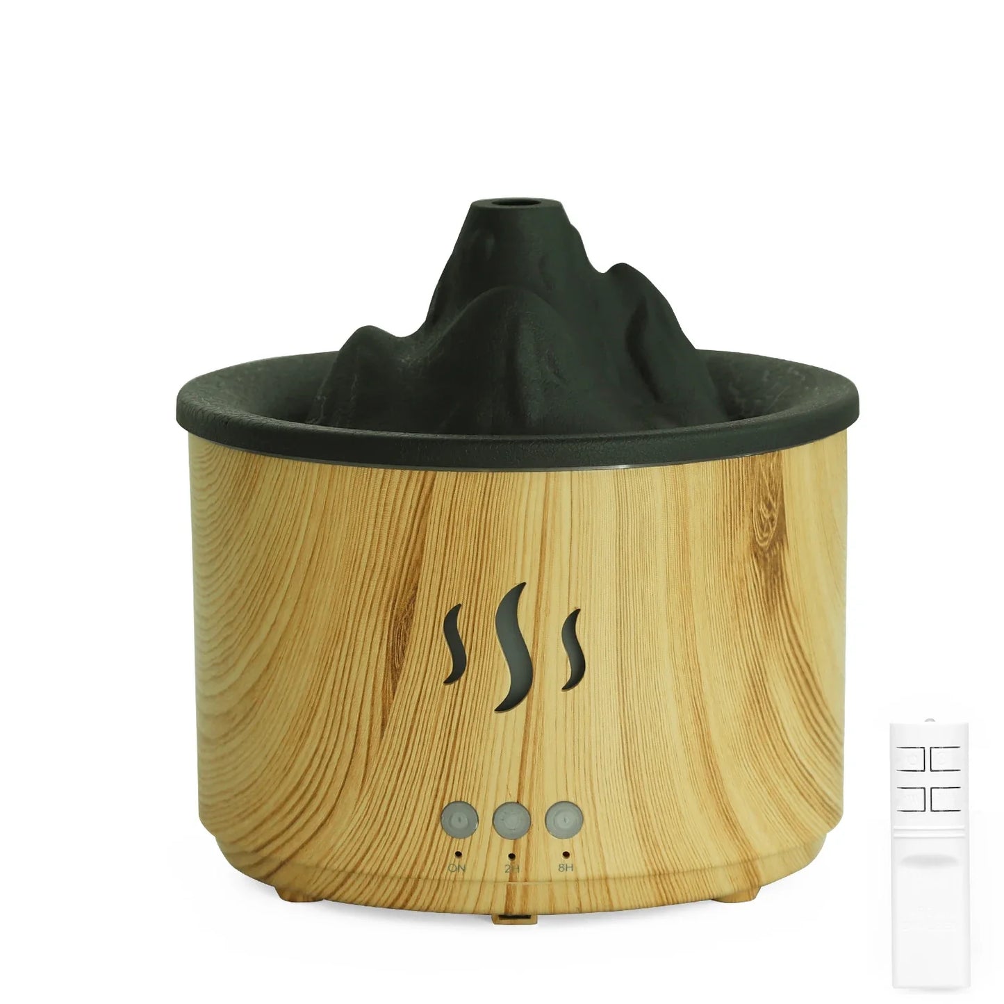 Flame Volcano Humidifier Aroma Diffuser Ultrasonic Mist Maker Fogger LED Essential Oil 500ml Home Diffuser With Remote Control
