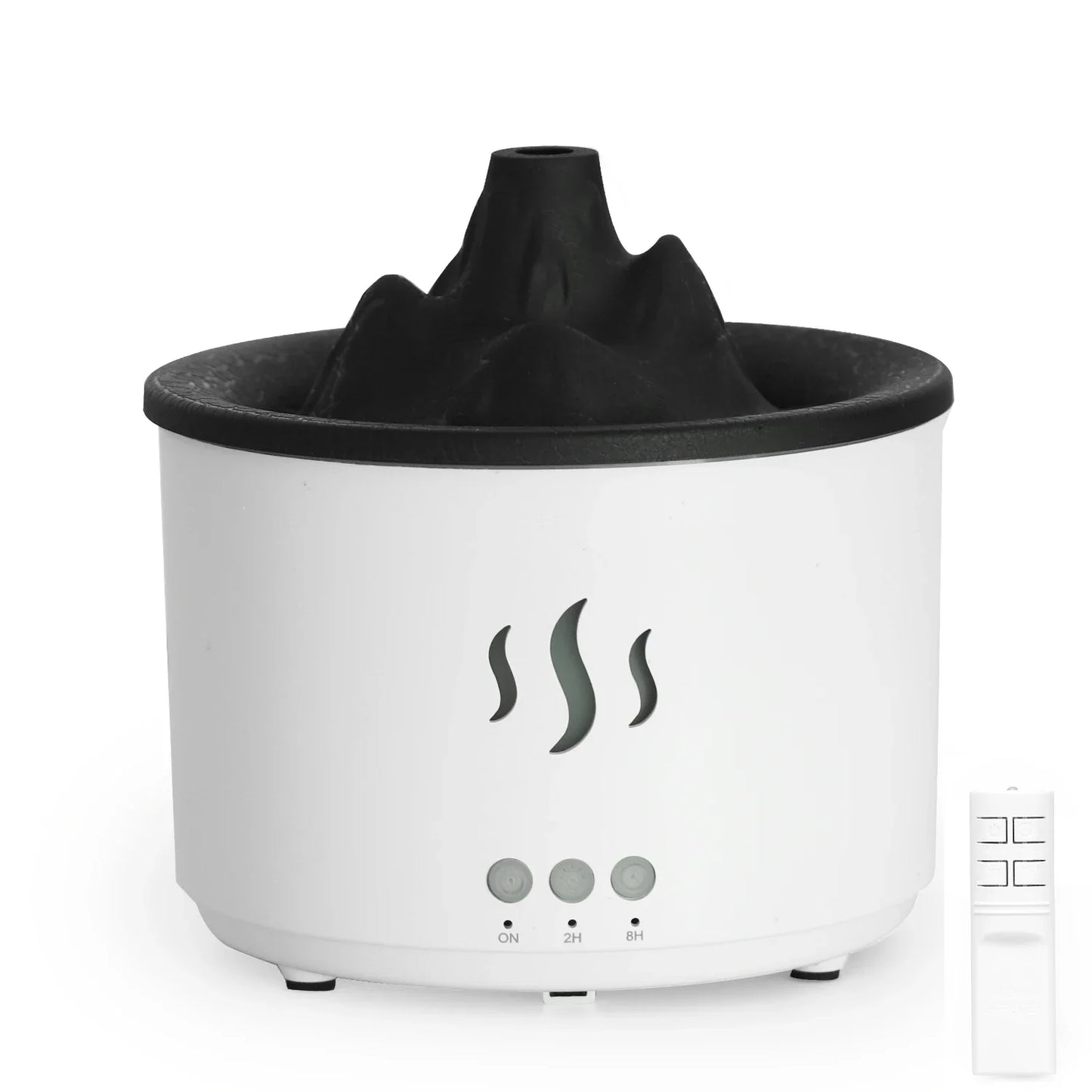 Flame Volcano Humidifier Aroma Diffuser Ultrasonic Mist Maker Fogger LED Essential Oil 500ml Home Diffuser With Remote Control