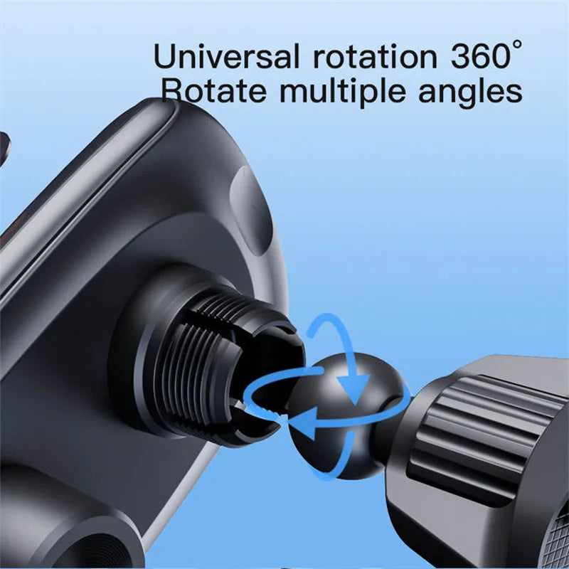 2023 New V6 High Quality Punk Style Fast Wireless Charging Mobile Phone Holder Mobile Installation Mobile Phone Charger 66W