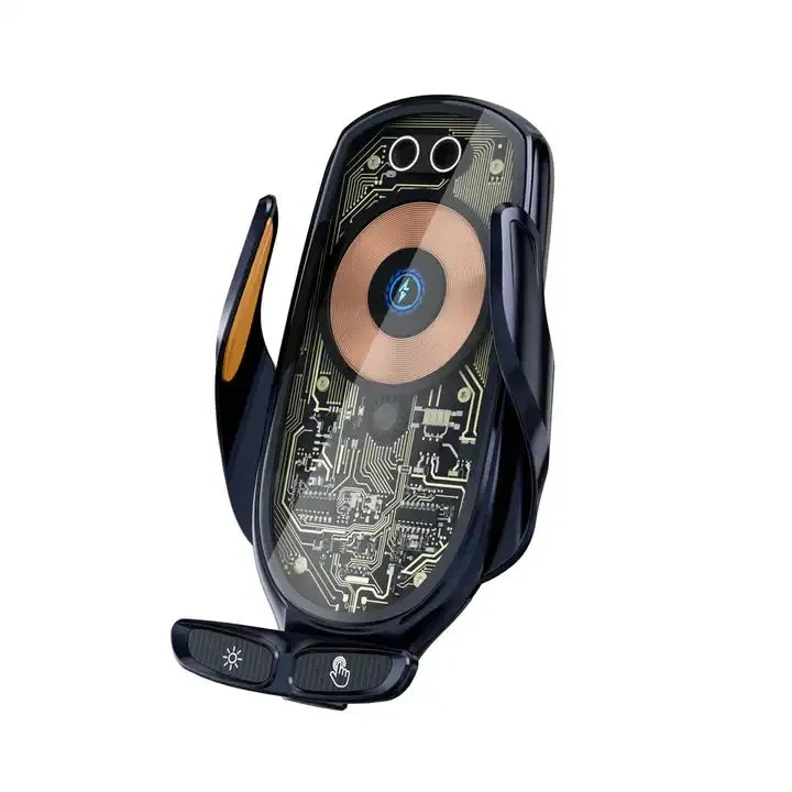 2023 New V6 High Quality Punk Style Fast Wireless Charging Mobile Phone Holder Mobile Installation Mobile Phone Charger 66W