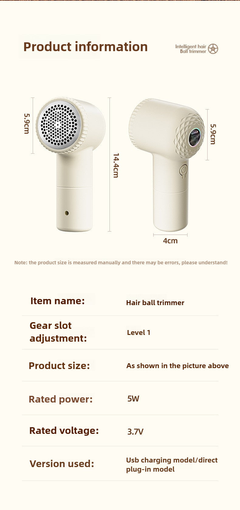 Ohwin Tech - Hairball Trimmer